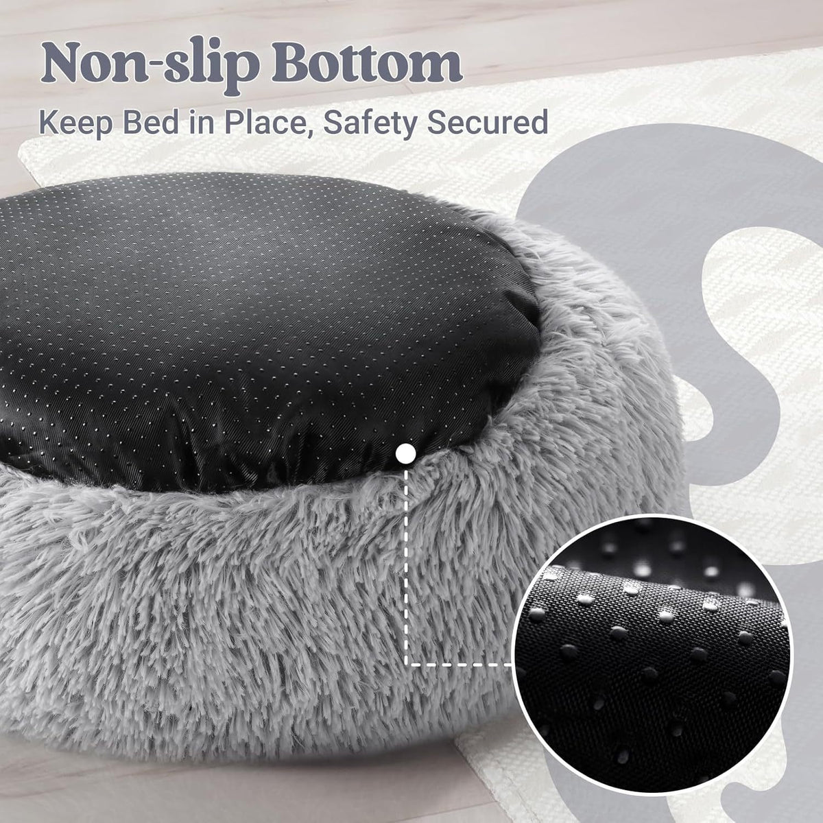 Soft and round pet bed
