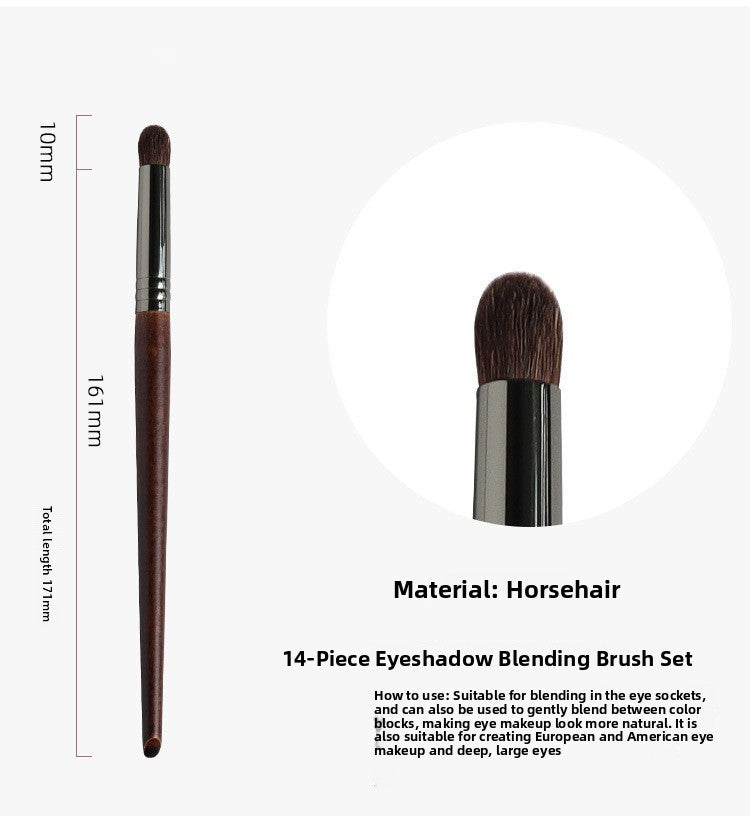 Professional Makeup Brush Set with Wood Handle