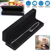 Flannel Necklace Chain Gift Box 22.5x5.5x3.5cm Jewelry Display Storage Gift Case Suitable for Special Occasions