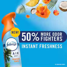 Air Freshener Spray Odor-Fighting - Ocean - 8.1oz: Aerosol, Dye-Free, Phthalate-Free for Interior Spaces