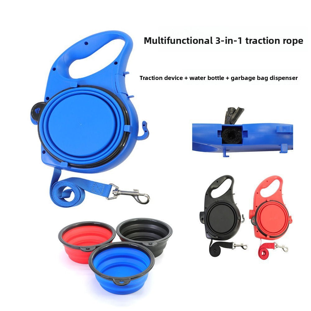 Multifunctional Dog Leash, Three-In-One Portable Pet Leash