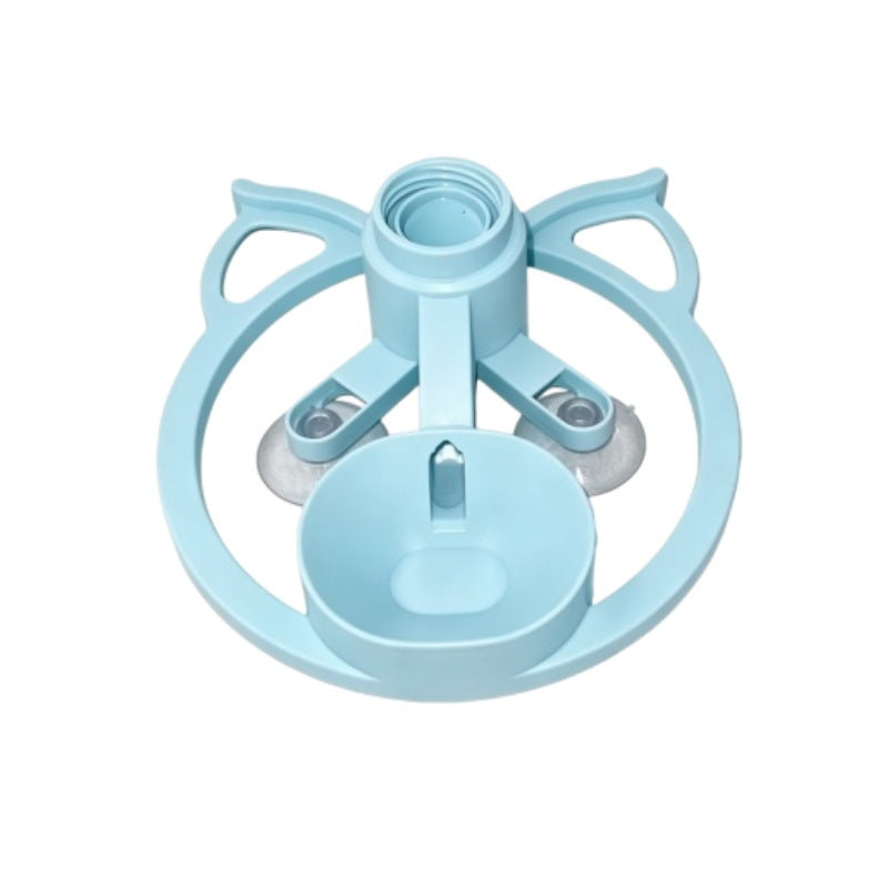 Suction Cup Pet Water Fountain Non Spill Bowl