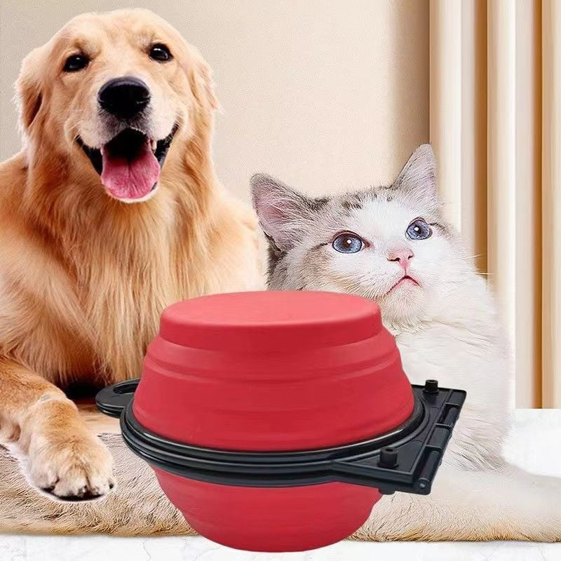 Portable Foldable Double Pet Bowl