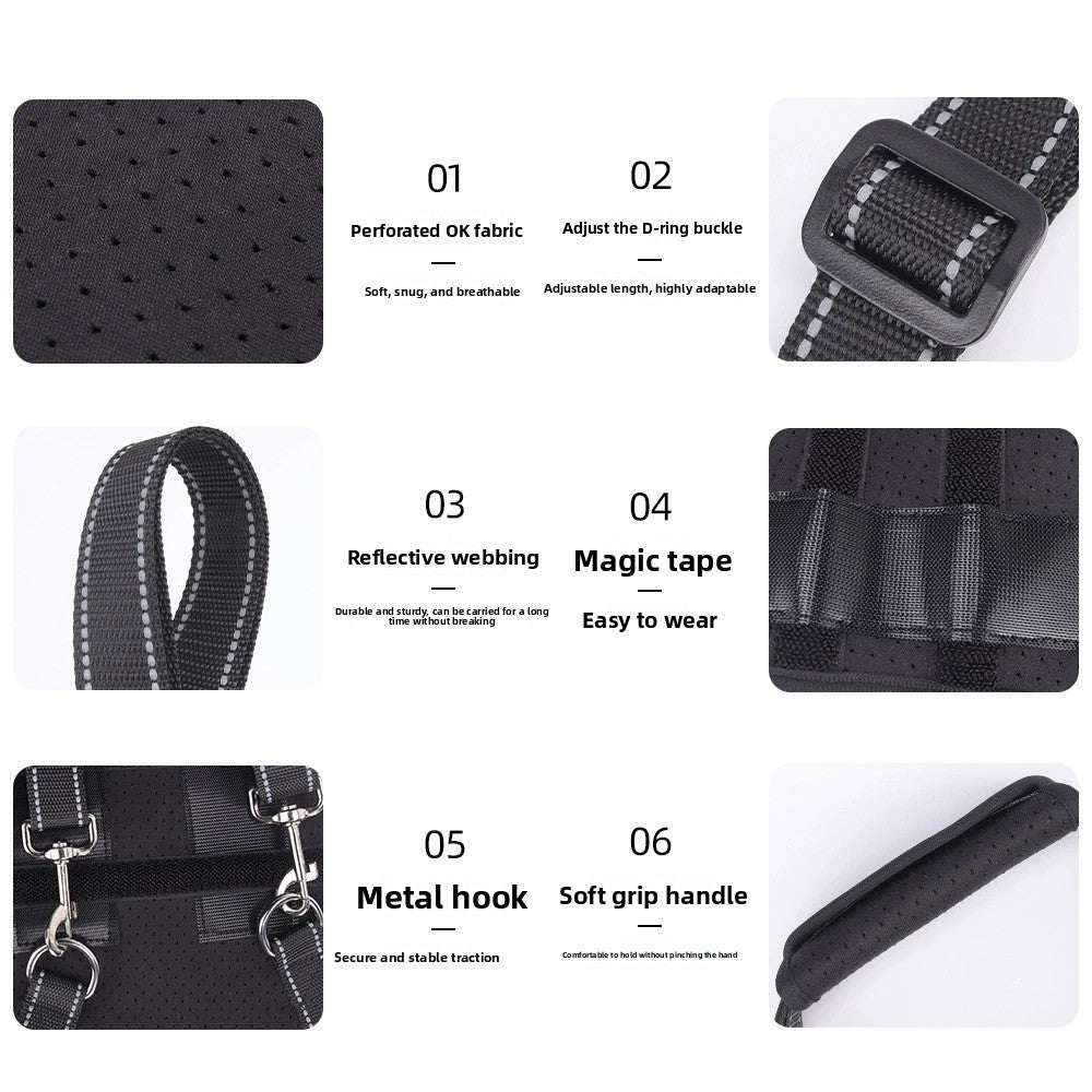 Adjustable Dog Rear Leg Support Rehabilitation Belt