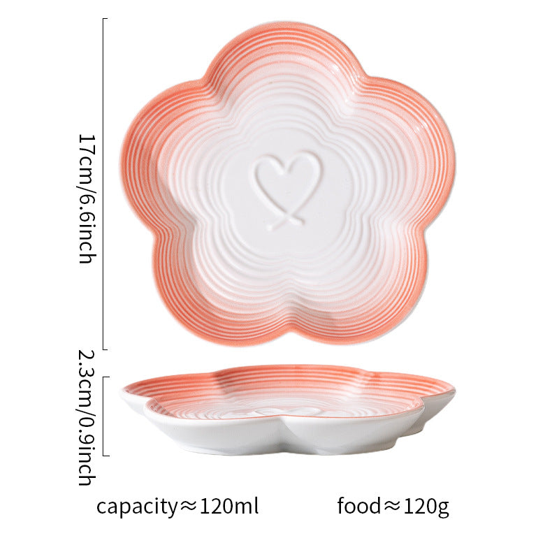 Ceramic Pet Bowl Cute Cat Snack Canned Plate High Foot Neck ProtectionBowl