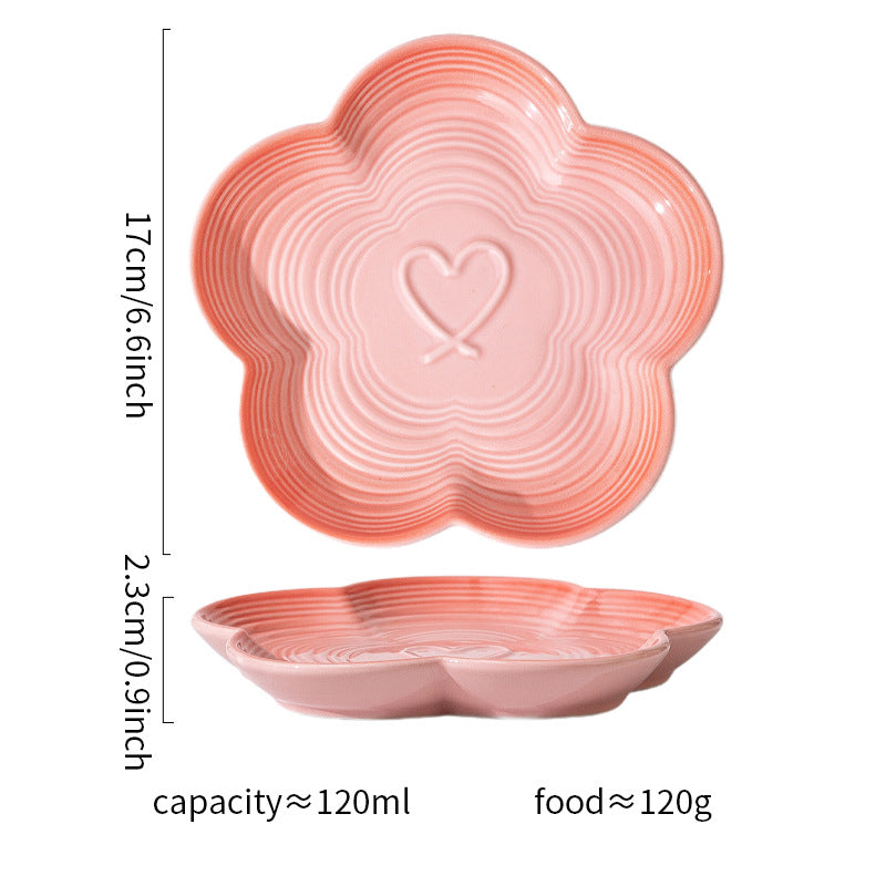 Ceramic Pet Bowl Cute Cat Snack Canned Plate High Foot Neck ProtectionBowl