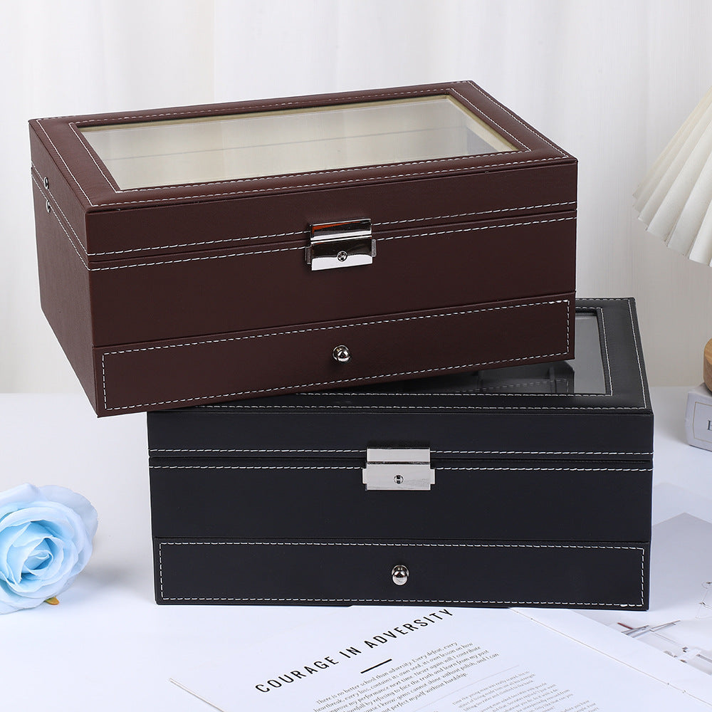Double Layer Watch Jewelry Storage Box