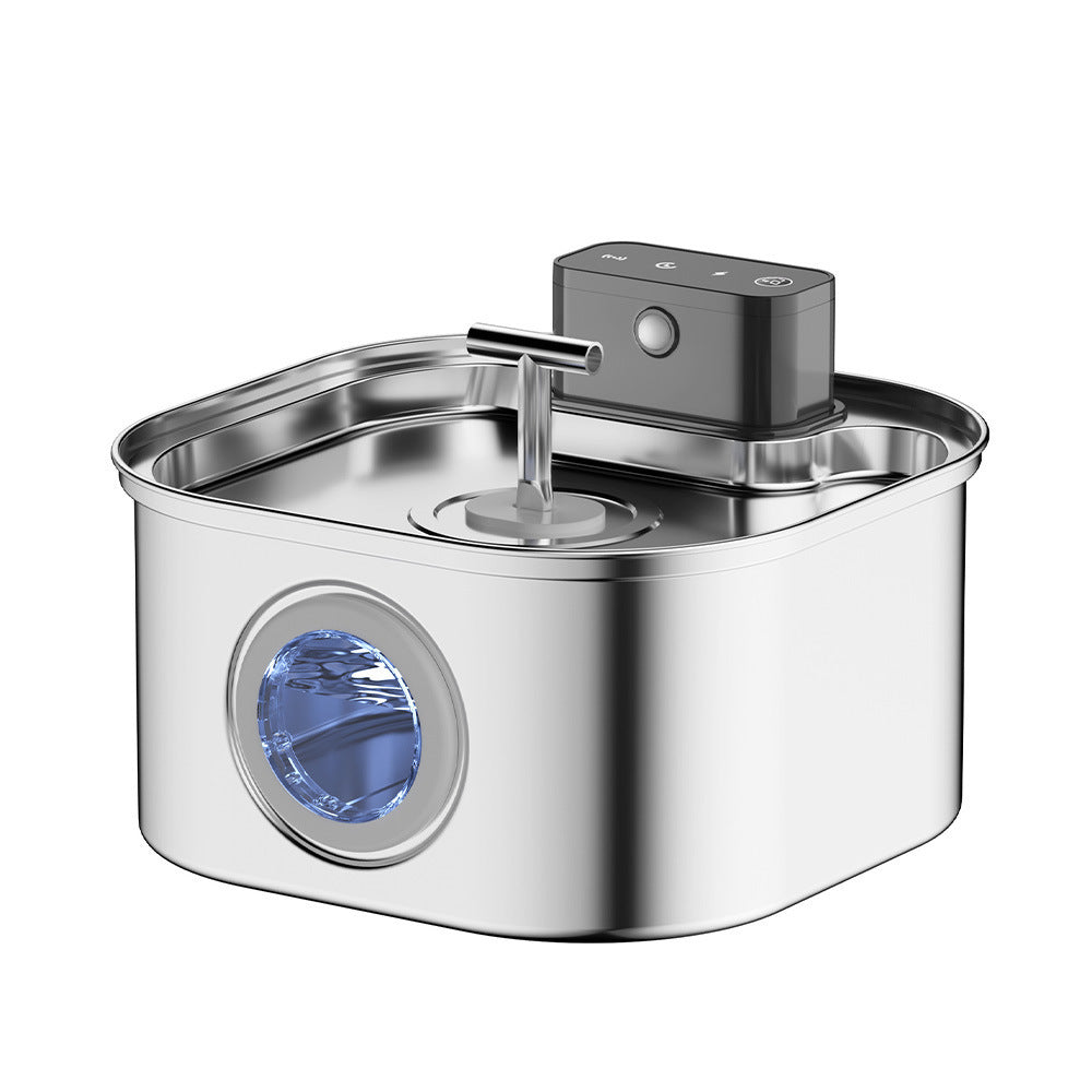Automatic Sensor Pet Water Fountain with Stainless Steel Design