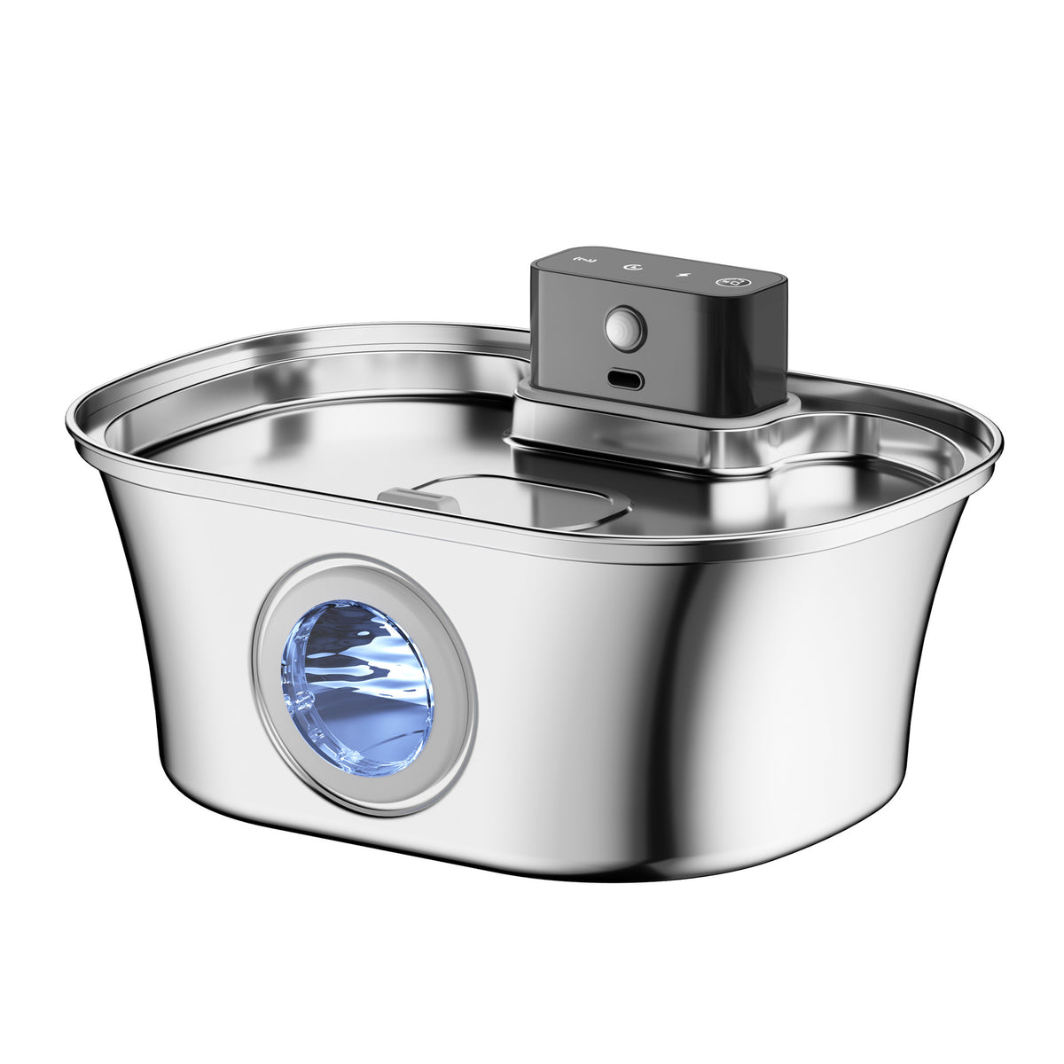Automatic Sensor Pet Water Fountain with Stainless Steel Design