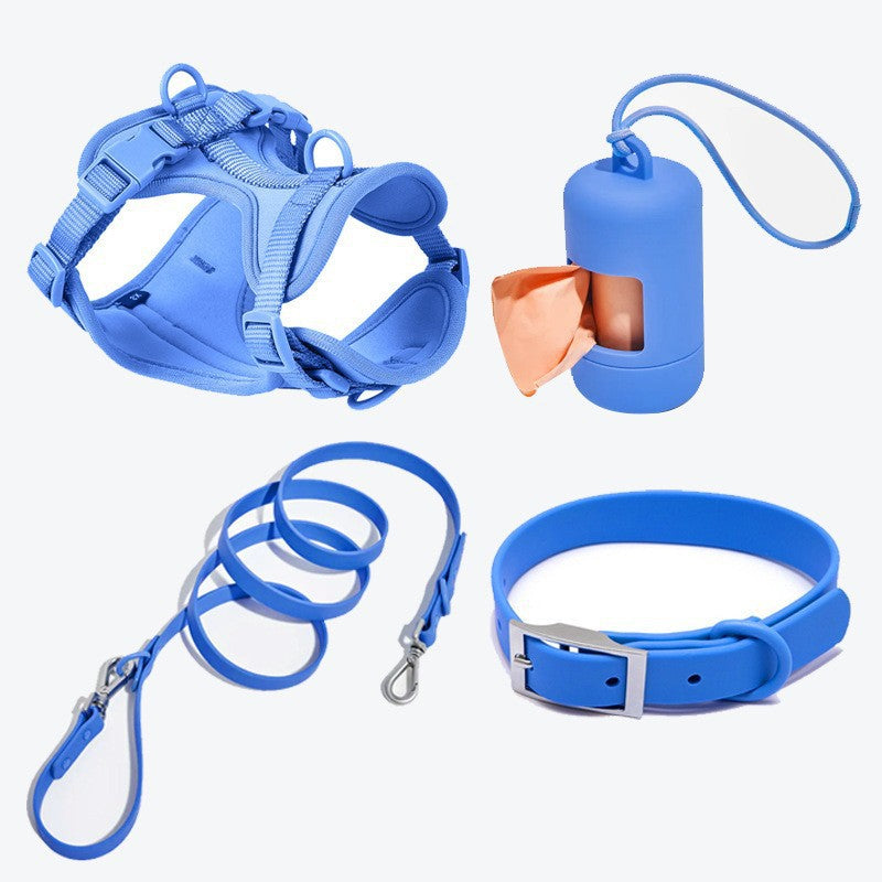 Harness for a pulling dog collar