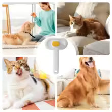 One‑Touch Self‑Cleaning Pet Slicker Brush