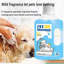 500ml Pet Shower Gel Gentle Cleaning Deodorizing Anti-itching Long-Lastin Fragrance Bath Shampoo for Puppy Cat Pet Care Supplies