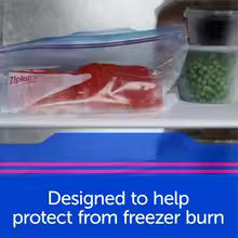 Two Gallon Freezer Bags for Food Storage and Meal Prep - 10ct: Double Seal Lock, BPA-Free, Protects Against Freezer Burn