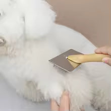 Dog Comb Solid Wood Dog Brush Pet Hair Remover Massage Cat Brush Pet Grooming Stainless Steel Combs for Cats Hair Knot Opening