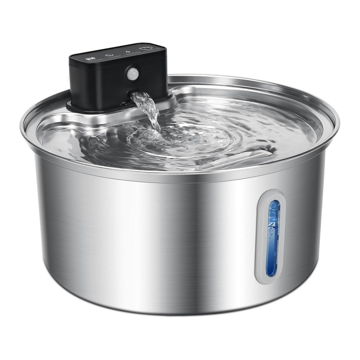 Automatic Sensor Pet Water Fountain with Stainless Steel Design