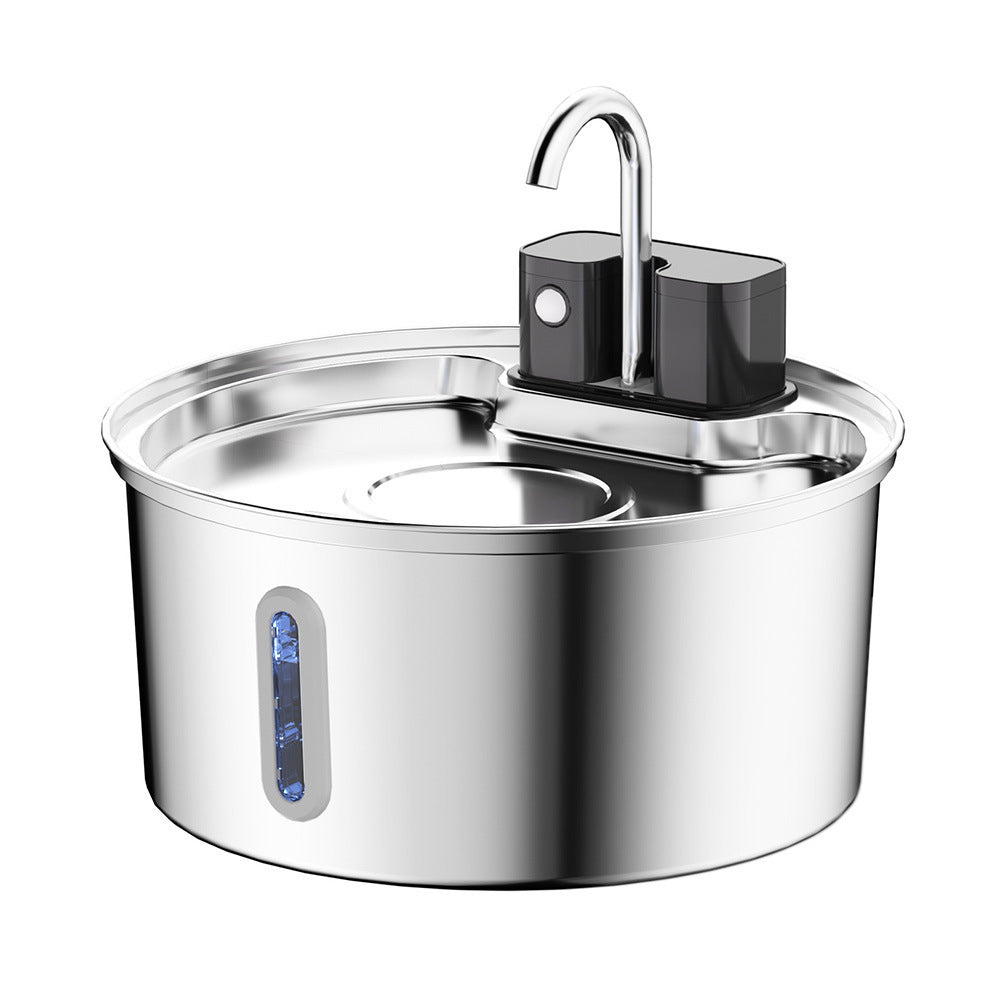 Automatic Sensor Pet Water Fountain with Stainless Steel Design