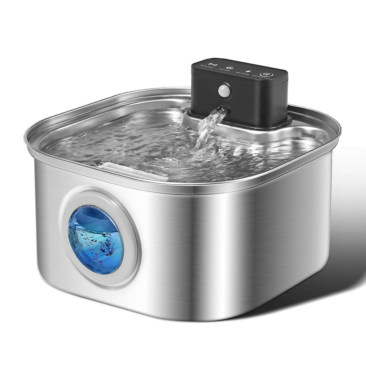Automatic Sensor Pet Water Fountain with Stainless Steel Design