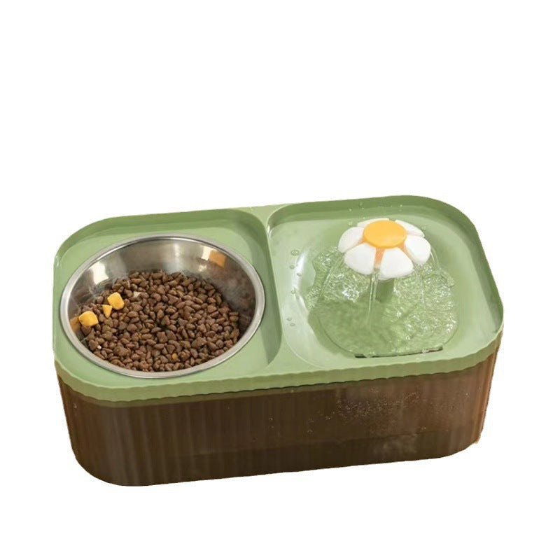 Automatic Pet Water Dispenser with Food Bowl
