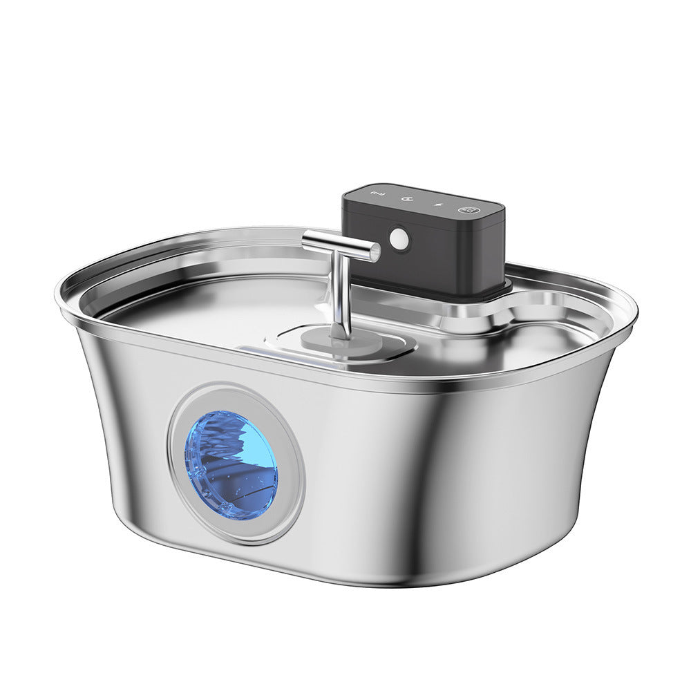 Automatic Sensor Pet Water Fountain with Stainless Steel Design