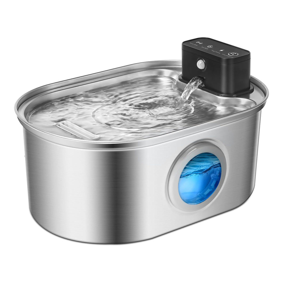 Automatic Sensor Pet Water Fountain with Stainless Steel Design