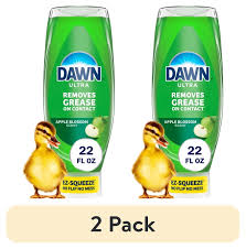 Ultra Dish Soap Apple Blossom 22oz Pack of 2 Liquid Dishwashing Soap Grease Cleaning Kitchen Effective